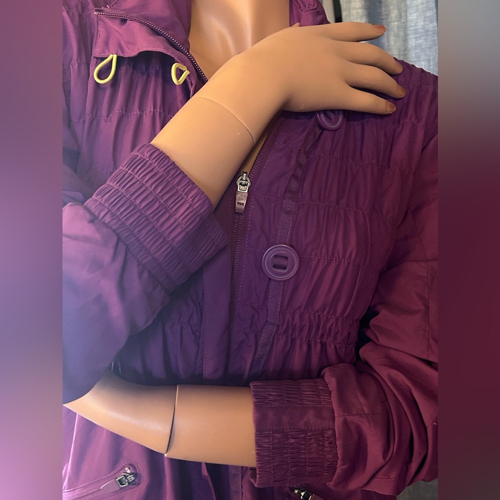 ATHLETA PURPLE RAIN JACKET DRAWSTRING QUILTED NWT - image 7